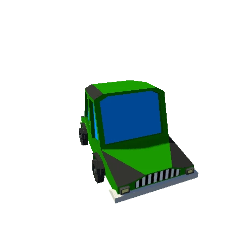 Car-1(Simple city car)-Green